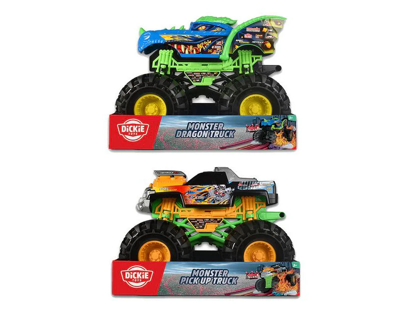 DICKIE Toys Dragon Monster Truck/Pick Up Monster - Assorted*