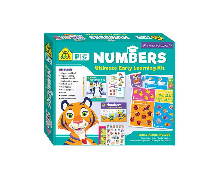 School Zone Numbers Ultimate Educational Learning Kit Kids Activity 3y+