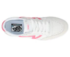 Vans Women's Lowland CC Court Sneakers - True White/Pink Lemonade