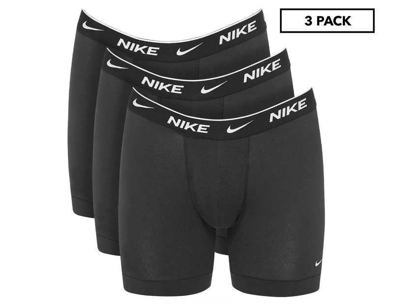 Nike Men's Everyday Cotton Stretch Boxer Briefs - Black