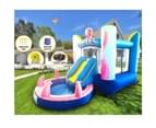 Octopus Small Inflatable Castle Kids Home Amusement Playground w/ Slide climb 4