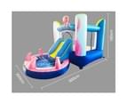 Octopus Small Inflatable Castle Kids Home Amusement Playground w/ Slide climb 8