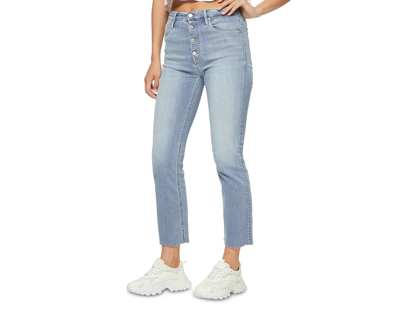 Calvin Klein Jeans Women's High Rise Flare Ankle Jeans - Light Blie |  