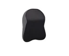 Black Car Neck Pillow 3D Memory Foam Head Rest Cushion Support - Black