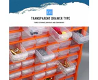 Parts Storage Organiser 39 Drawers Tool Organizer Box Dividers Garage Workshop Workstation