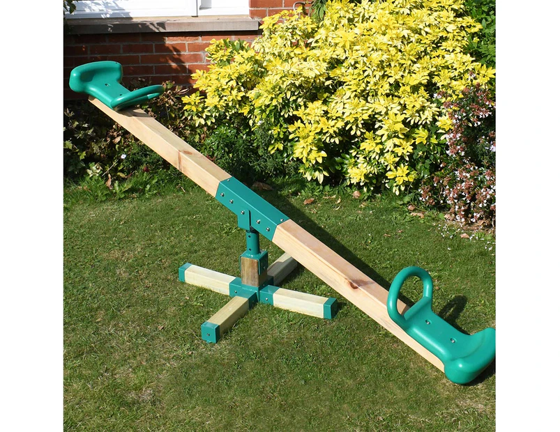Garden Games Rotating Wooden See Saw