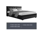 Artiss Gas Lift Bed Frame Double Queen King Size Base With Storage Black Leather Tiyo Collection 2