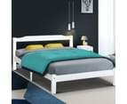 Artiss White Bed Frame Double Queen Single KingSingle Full Size Wooden Mattress Base Timber Platform 11
