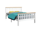 Artiss Wooden Bed Frame White Double Single KingSingle Size PONY Timber Mattress Base Bedroom