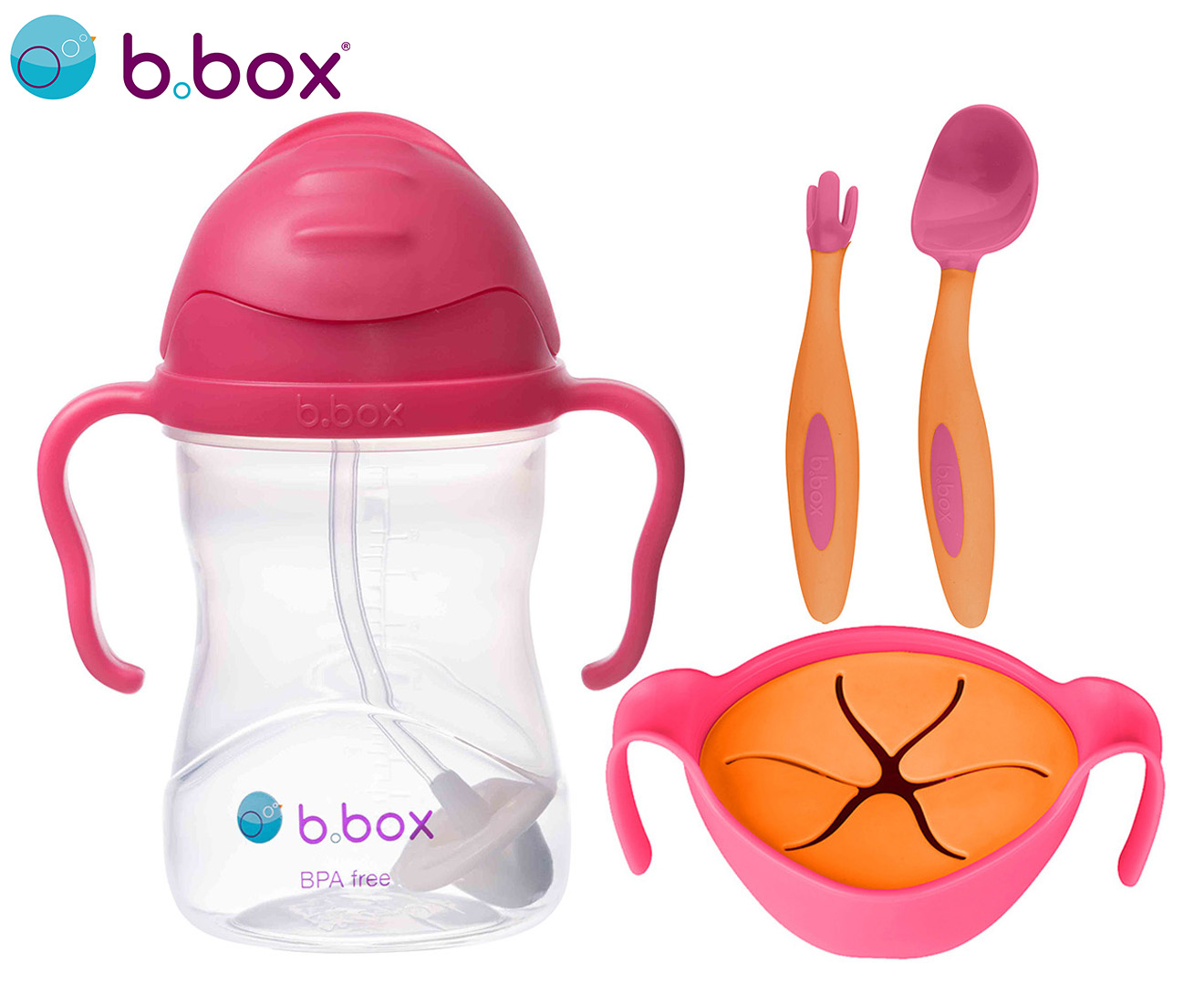 b.box Sippy Cup - Raspberry | Huggle