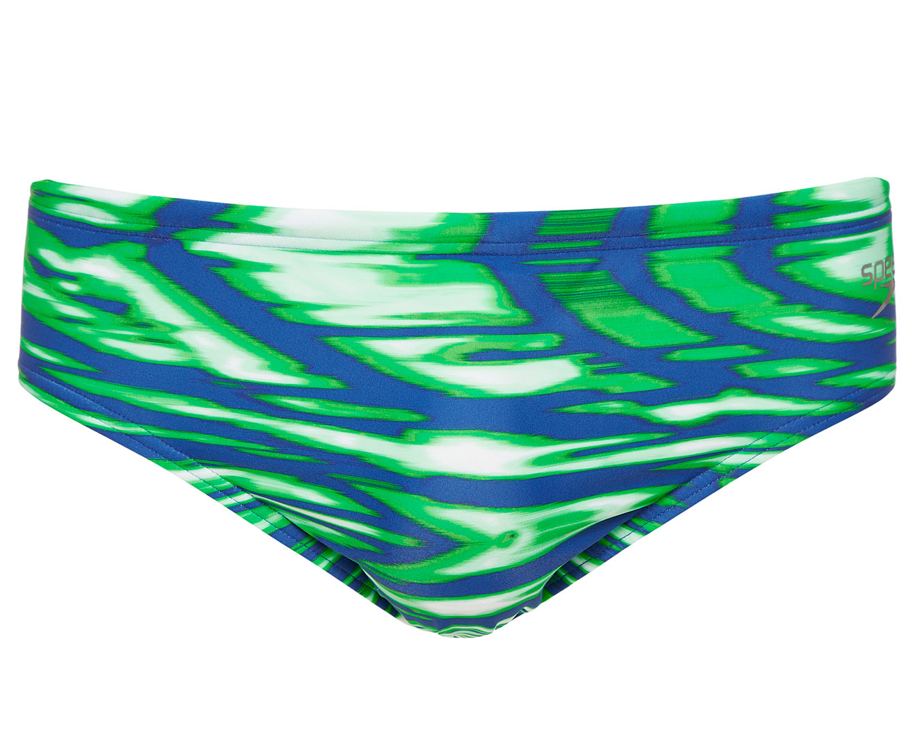 Speedo Men's Allover 8cm Swim Brief - Wavewall Blue/Green | Catch.co.nz