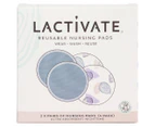 Lactivate Reusable Night Nursing Pads 4-Pack - Multi