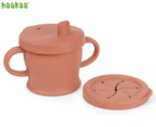 Haakaa 250mL Silicone Sip-N-Snack Cup - Rust