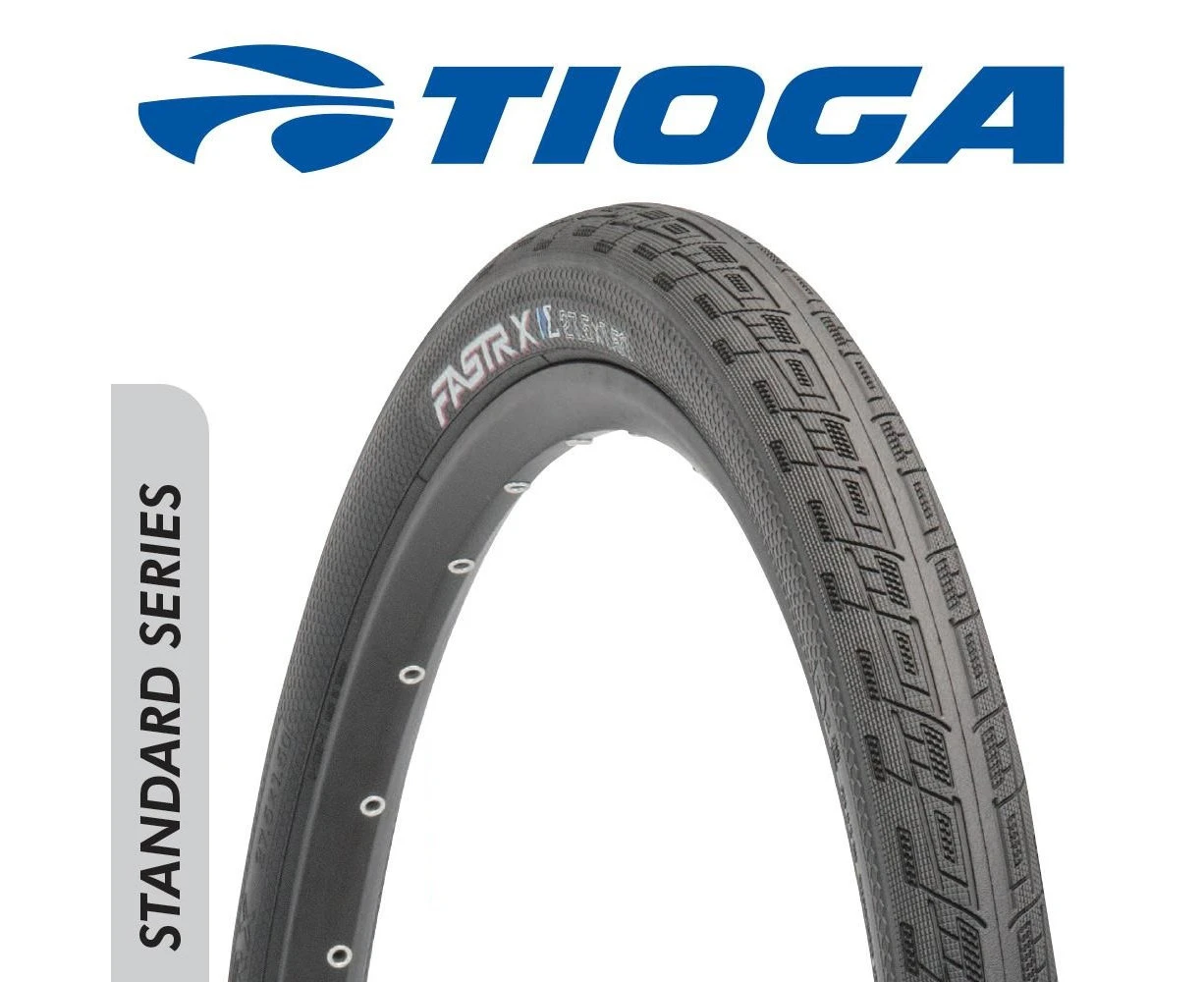 Tioga BMX Race Tyre - Fastr X - Standard Series - 20 x 1.85" - Black - Black