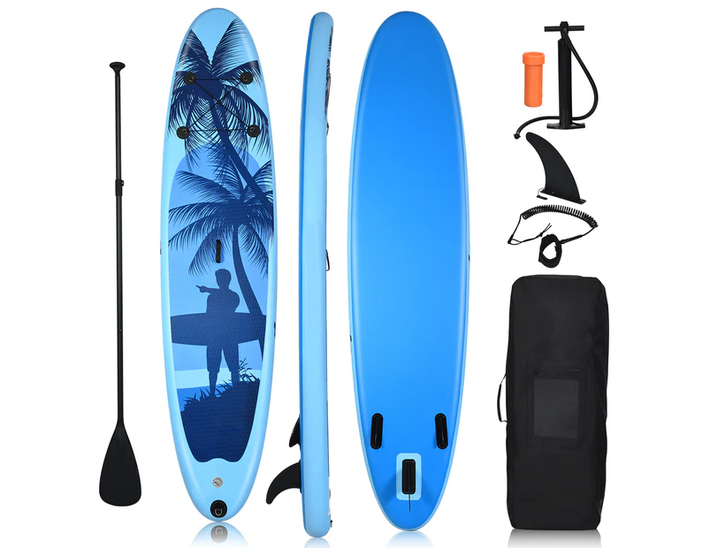 Costway 300x76x15CM Inflatable Stand Up Paddle Board Kayak SUP Surfboard w/ISUP Accessories for Adults Youth Beginner