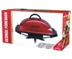 George Foreman Indoor/Outdoor BBQ Grill - Red GGR201RAU 6