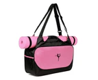 Multi Purpose Gym Bag With Yoga Mat In Blue / Pink Green Purple Orange - Green