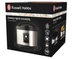 Russell Hobbs Family 10 Cup Rice Cooker - Black/Silver RHRC1 7