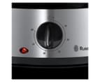 Russell Hobbs 9L Cook at Home Food Steamer Silver/Clear RHSTM3 5