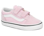 Vans Toddler Girls' Old Skool V Sneakers - Lilac Snow/True White