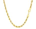 14K Yellow Gold Filled Solid Rope Chain Necklace, 4.5mm Wide - Yellow 1