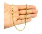 14K Yellow Gold Filled Solid Rope Chain Necklace, 3.2mm Wide - Yellow 4