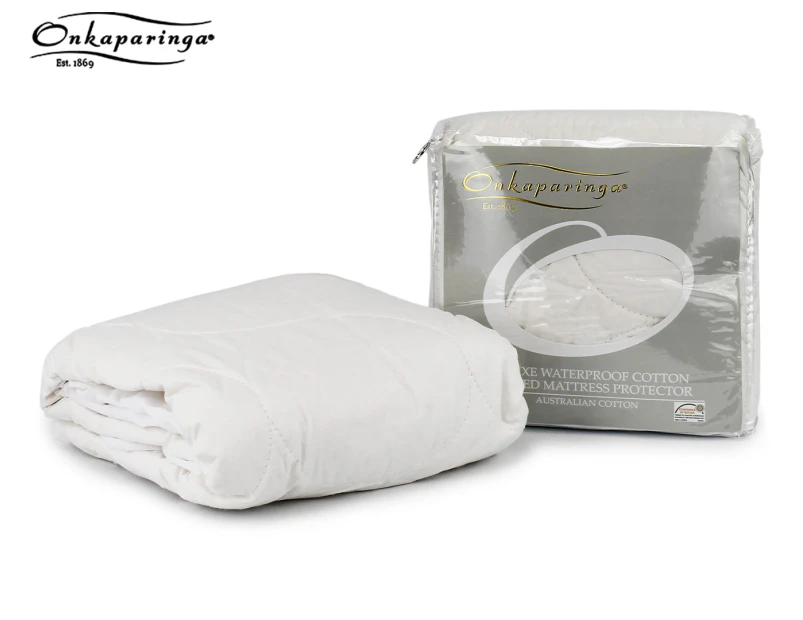 Onkaparinga Deluxe Waterproof Cotton Quilted Bassinet Mattress Protector