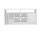Flynn Small TV Stand Entertainment Unit Storage Cabinet 120cm - White