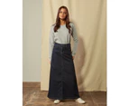 Wash Clothing Company Womens Long Denim Skirt - Indigo