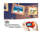Kids Camera Mini Rechargeable 18Mp Hd Children Shockproof Camcorder Toys With 2'' Screen And 32 Gb Sd Card Toddler 1080P Video Digital Camera-Red