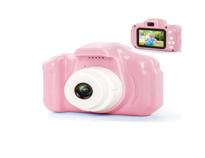 Digital Camera For Kids 1080P Fhd Kids Digital Video Camera With 2 Inch Ips Screen And 16Gb Sd Card For 3-10 Years Boys Girls Gift-Pink
