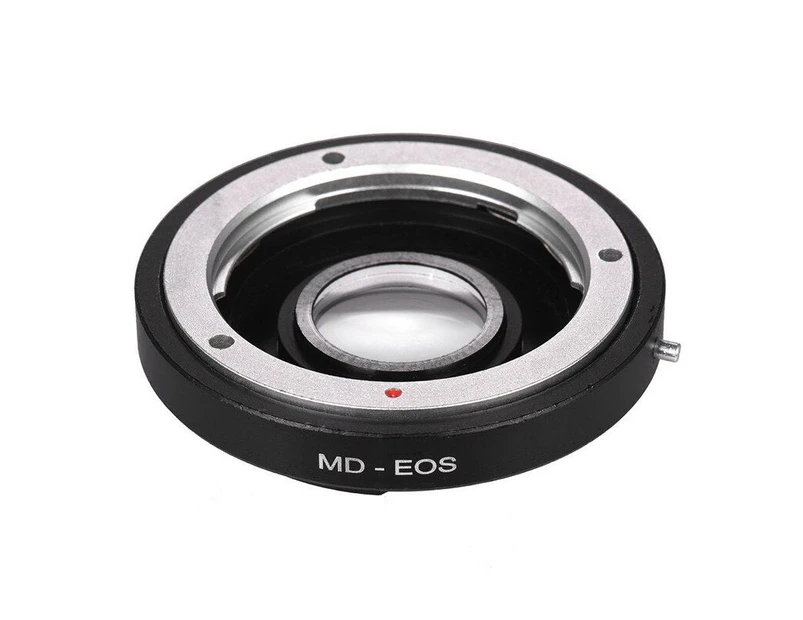 Md-Eos Lens Mount Adapter Ring With Corrective Lens For Minolta Md Lens To Fit For Canon Eos Ef Camera Focus Infinity