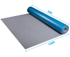 Advwin 10 * 4m Solar Swimming Pool Cover Bubble Blanket Under Ground and Above Ground Swimming Pool Protection Cover 400um Blue&Silver