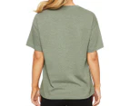 The North Face Women's Half Dome Tri-Blend Tee / T-Shirt / Tshirt - Laurel Wreath Green Heather