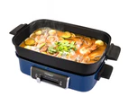 TODO 1400W 3-in-1 Electric Multifunction Cooking Pot BBQ Grill Pan Hot Pot