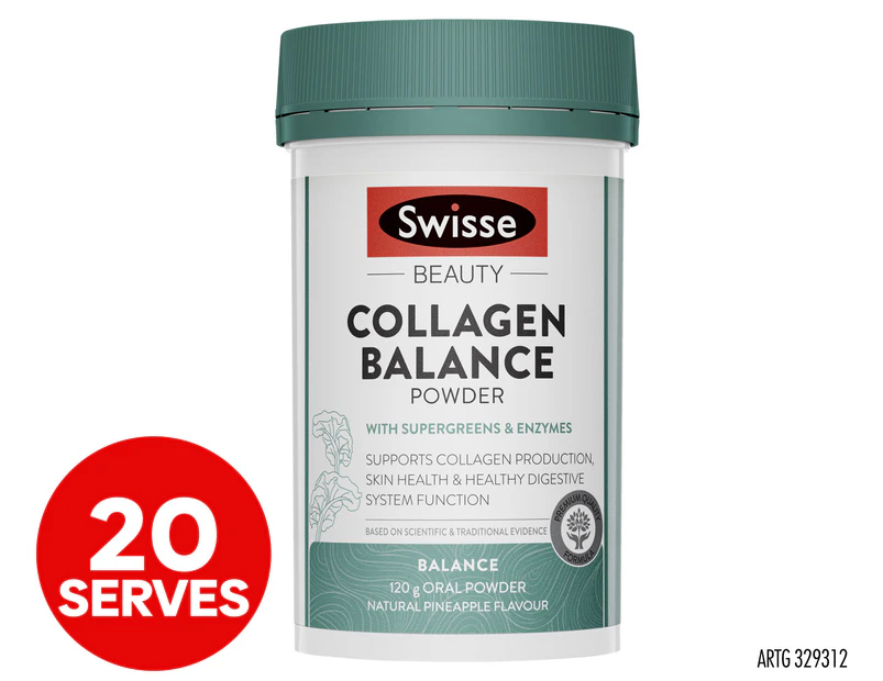 Swisse Beauty Collagen Balance Powder Pineapple 120g / 20 Serves