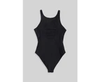Animal Women's Zaley Panelled Swimsuit Ladies Beach Recycled One Piece Swimwear - Black