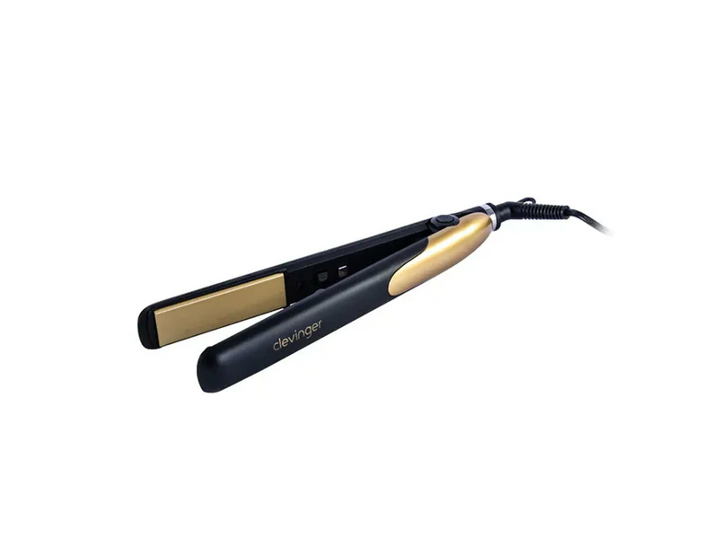 Clevinger 28cm Super Smooth Ceramic Hair Straightener Electric Styling Iron BLK