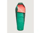 Kathmandu Mini Globe Kids Warm Water Repellent Quick Drying Camping Sleeping Bag - Green Alhambra/Dark Spruce