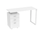 Oppsbuy Office Desk Computer Desk Home Fantastic Furniture Desks with Drawer Cabinet White