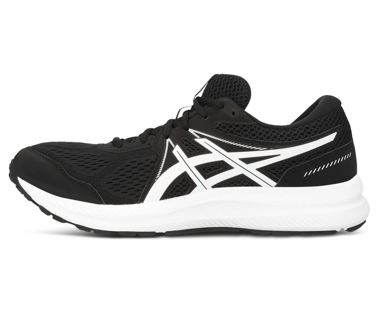 ASICS Men's GEL-Contend 7 Running Shoes - Black/White | Catch.co.nz