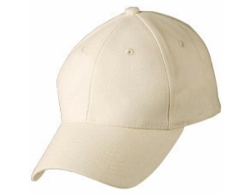 New Mens Stylish Heavy Brushed Cap Sports Suncaps Casual Work Summer Hat Cotton - Natural
