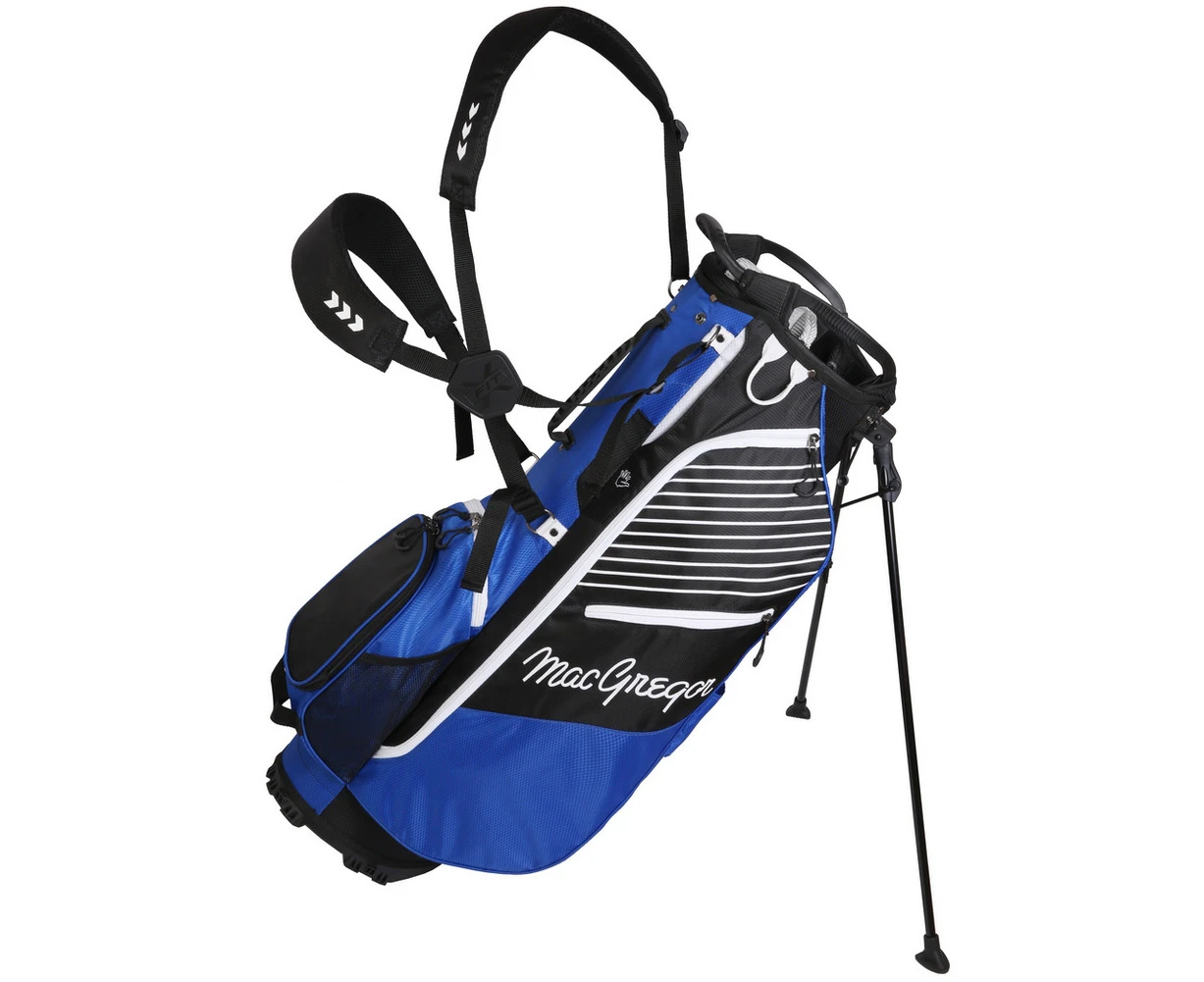 MacGregor Golf VIP 14 Divider Stand Carry Bag with Full Length Dividers - Blue/Black