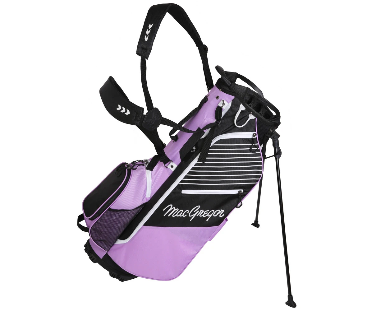 MacGregor Golf Ladies VIP 14 Divider Stand Carry Bag with Full Length Dividers - Lilac/Black