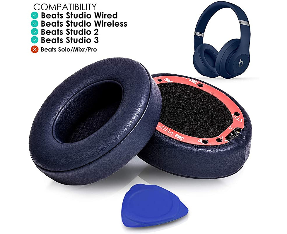 Beats Studio2/3, Studio-Navy Blue) - Professional Beats Studio Replacement  Ear Pads Cushions -Earpads Compatible with Beats Studio 2 & 3 Wired/Wireless  Ov 