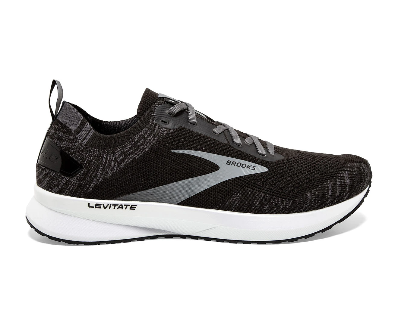 Brooks Men's Levitate 4 Running Shoes - Black/White