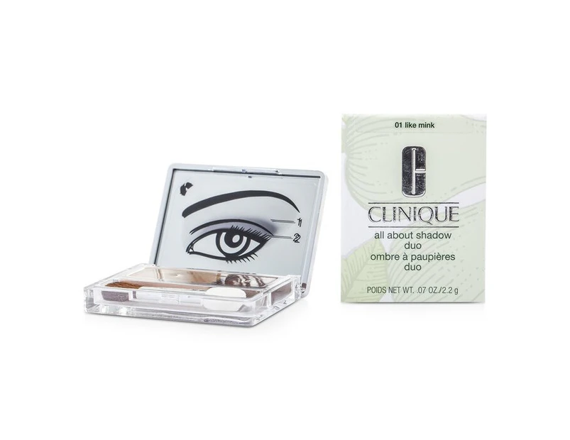 Clinique All About Shadow Duo - # 01 Like Mink 7PWK-01 / 586904 2.2g/0.07oz