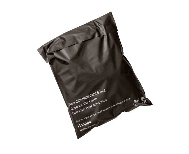 1000 X Black Biodegradable Medium Mailer 280X380mm Compostable Bag Satchels - Black