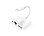 3 In 1 Rj45 Ethernet Lan Wired Network Adapter For Iphone Ipad