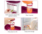 Baby Food Squeeze Station Juice Fruit Maker Dispenser Storage Bag